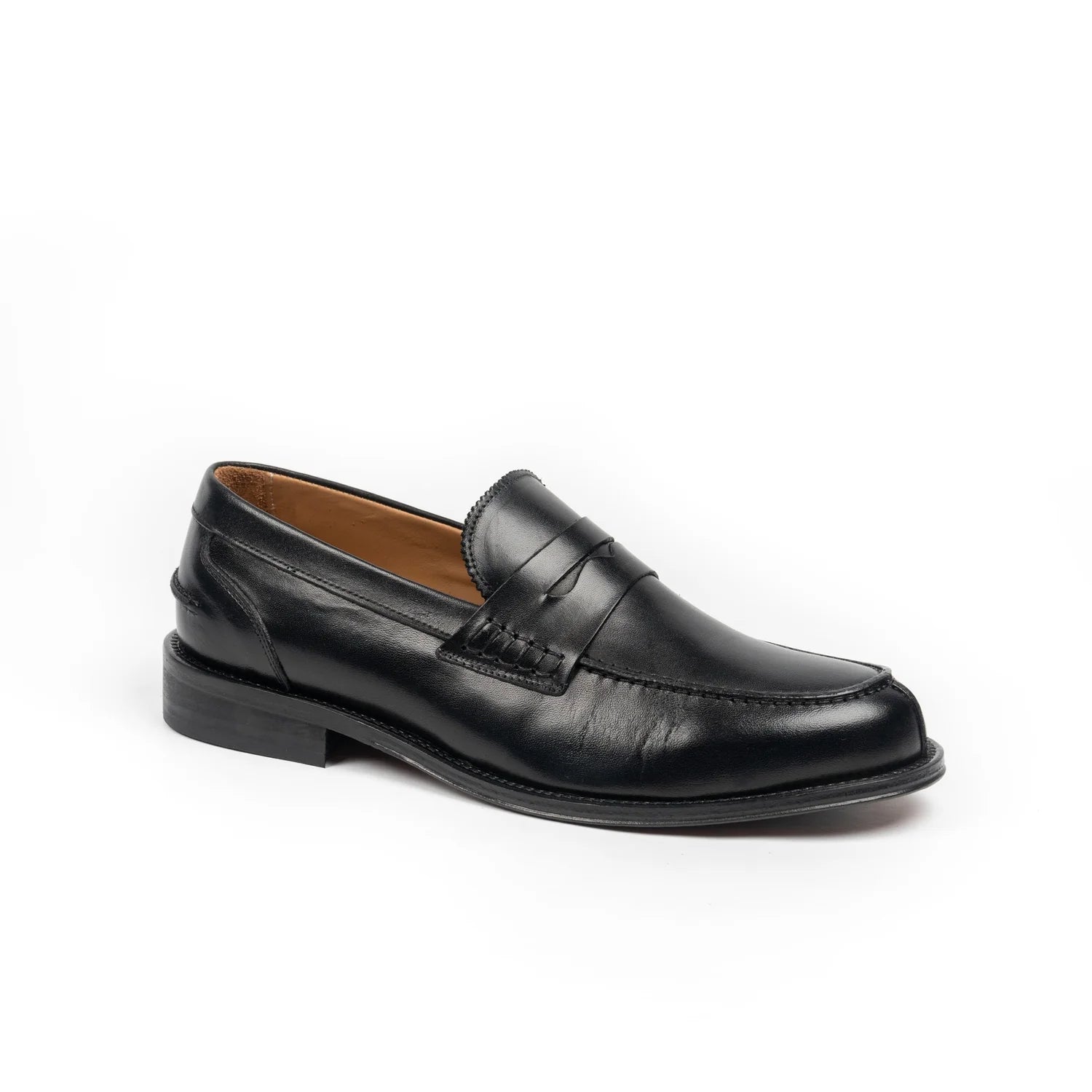 EXTON 1022 MOCASSINO COLLEGE UOMO CLASSICO PELLE NERO