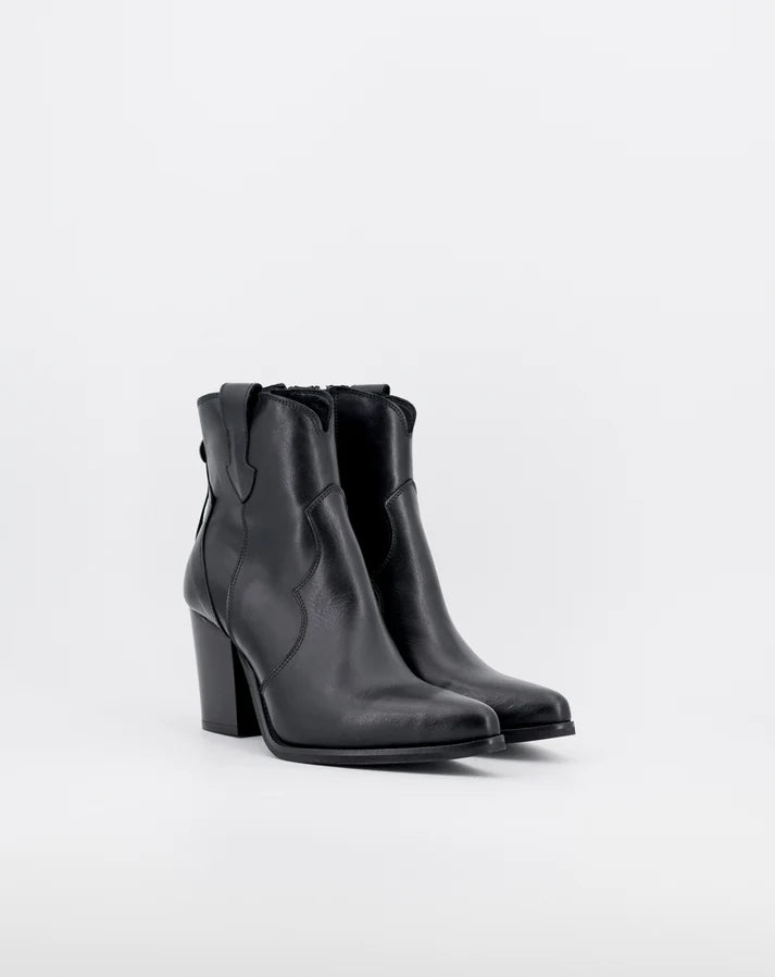 Stelio Malori 1045 stivaletto donna in pelle nero