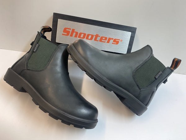 Shooters S3634-06 stivaletto chelsea uomo black/green