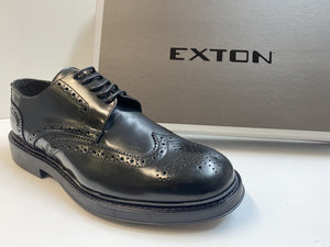 EXTON 271 DERBY DUILIO UOMO ABRASIVATO NERO