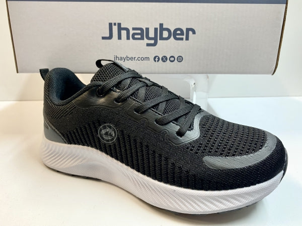 J'Hayber ZS61440 sneakers donna in tessuto nero con fondo bianco