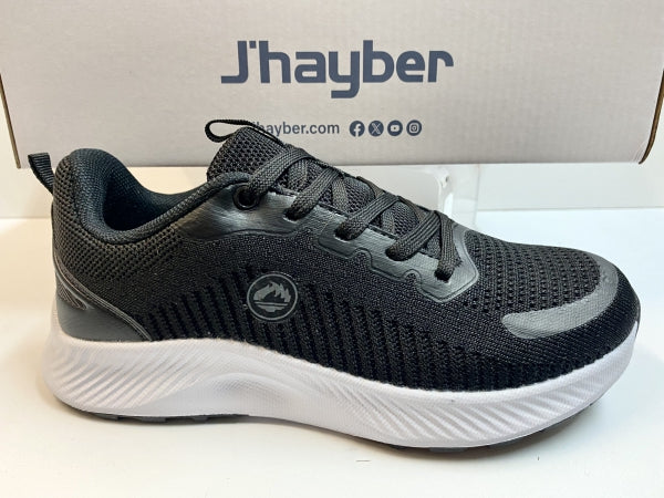 J'Hayber ZS61440 sneakers donna in tessuto nero con fondo bianco