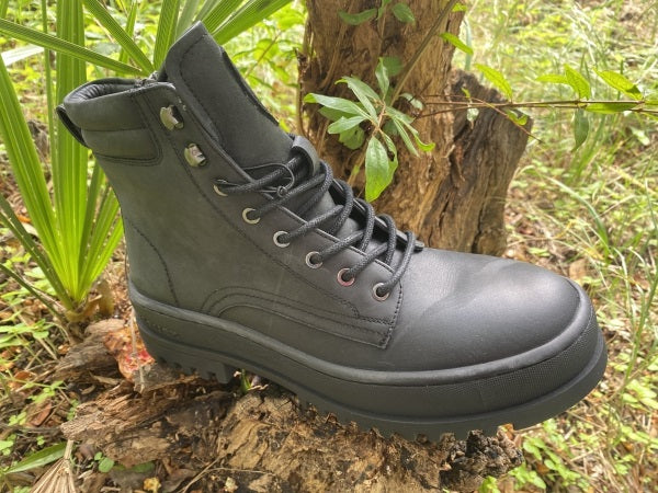 Blauer Iuka 01 stivaletto uomo con lacci in pelle nero