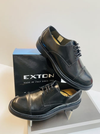 Exton 270 derby uomo abrasivato nero