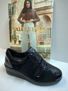 Valleverde 36205 sneakers in pelle scamosciata nera