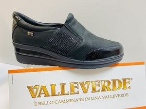 Valleverde 36200A mocassino in nappa nero