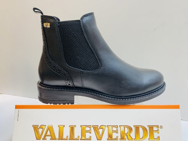 Valleverde 47520 tronchetto donna in vitello nero