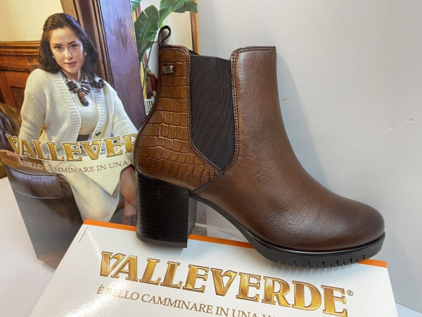 Valleverde 47680 tronchetto donna in vitello marrone