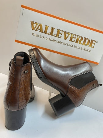 Valleverde 47680 tronchetto donna in vitello marrone