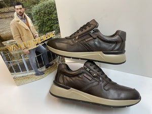 Valleverde 36842A sneakers uomo in nappa marrone