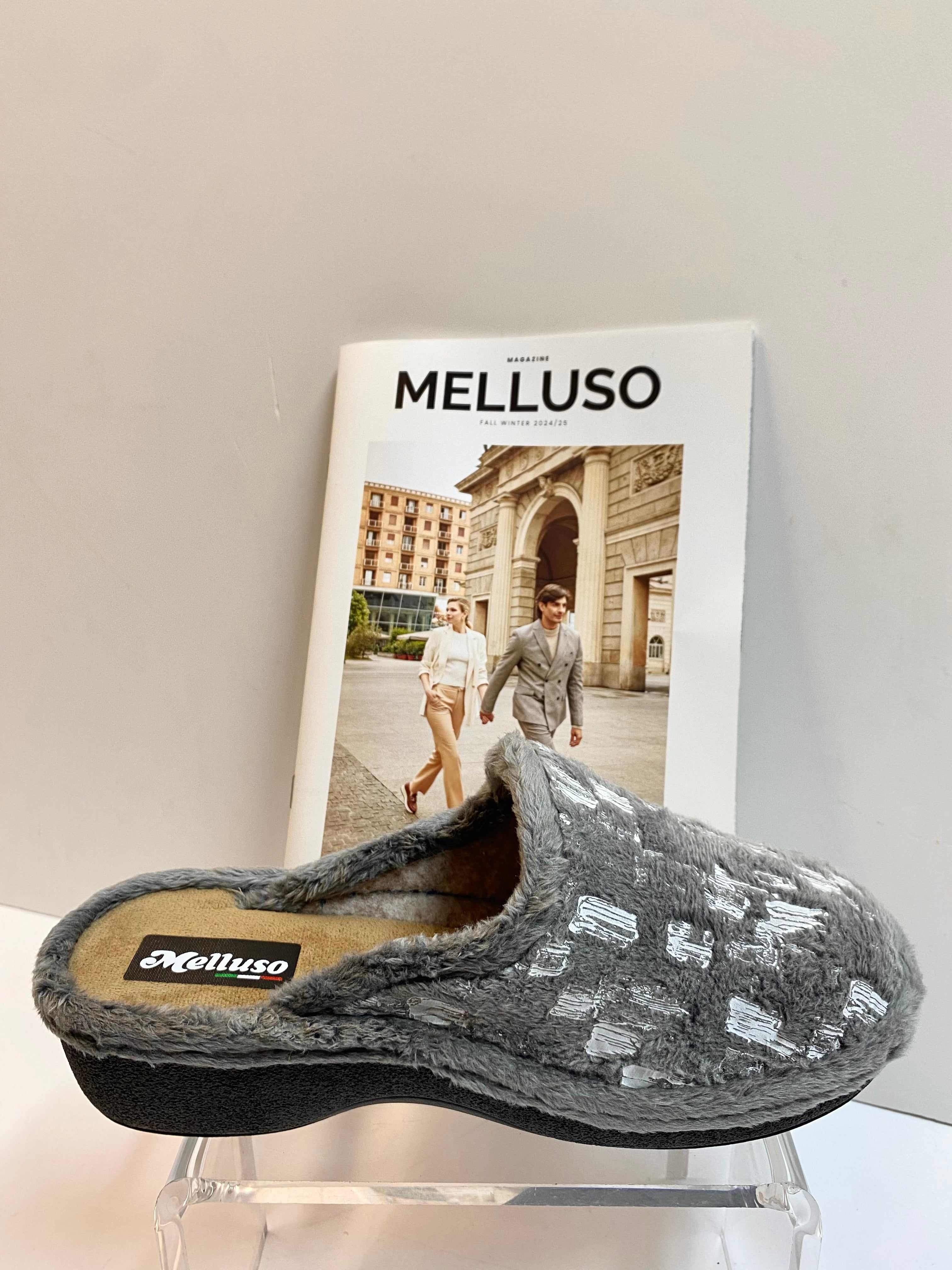 Melluso PD414 pantofola donna in tessuto antracite