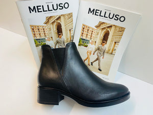 Melluso K91863 stivaletti donna in pelle nero con elastici