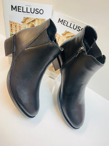 Melluso K91863 stivaletti donna in pelle nero con elastici