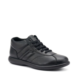 Frau 27N4 smeaker casual alta in pelle nero