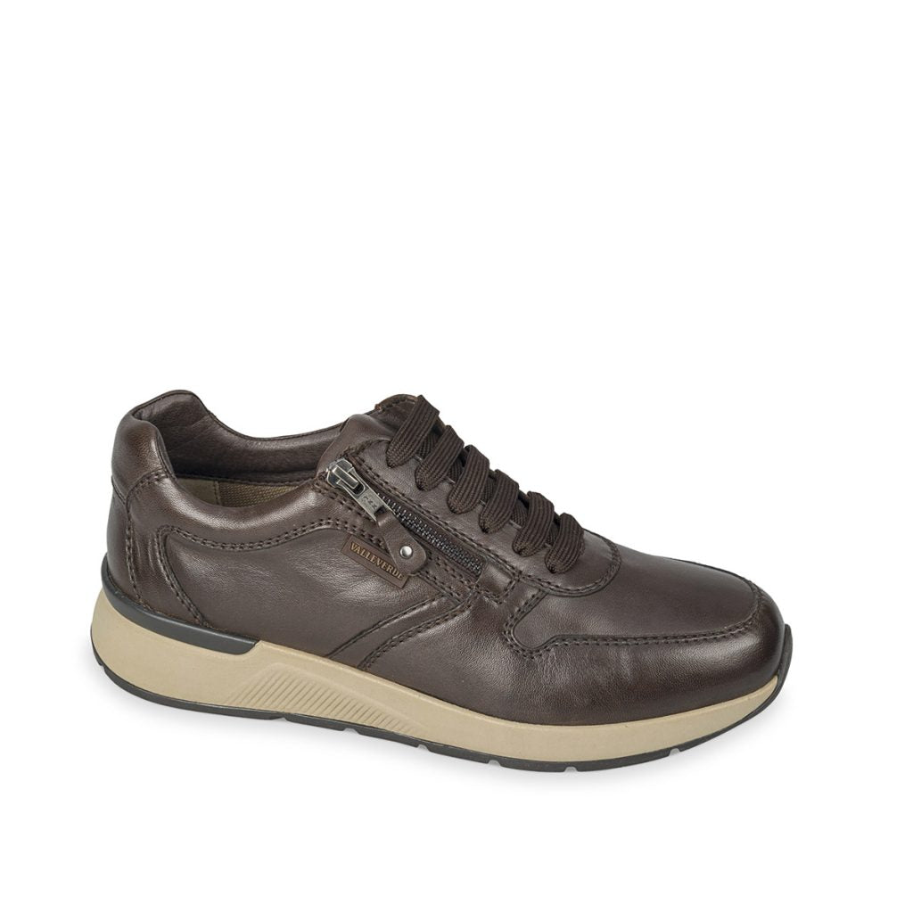 Valleverde 36842A sneakers uomo in nappa marrone