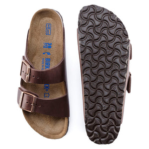 Birkenstock 0452763 Arizona plantare morbido pelle oliata habana