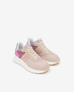 Nero Giardini E409852D Sneakers Donna in Pelle, Suede e Tela femme