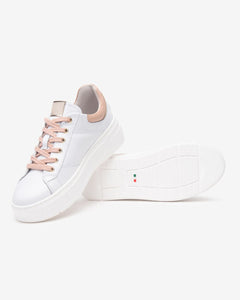 Nero Giardini E513090D Sneakers Donna in Pelle e Materiale Tecnico bianco