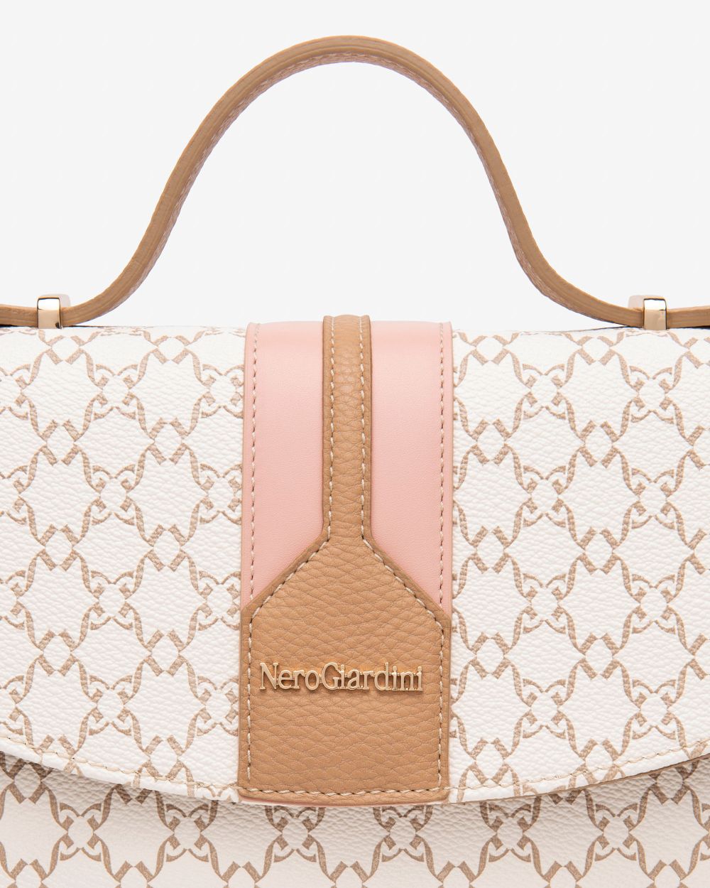 Nero Giardini E543935D Borsa a Mano da Donna in Materiale Tecnico beige