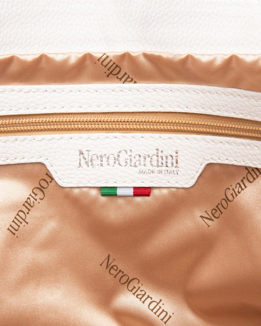 Nero Giardini E543951D Borsa Tote da Donna in Materiale Tecnico bianco