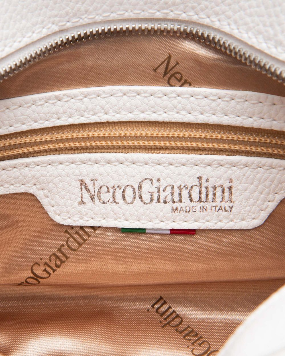 Nero Giardini E543953D Borsa a Tracolla da Donna in Materiale Tecnico bianco