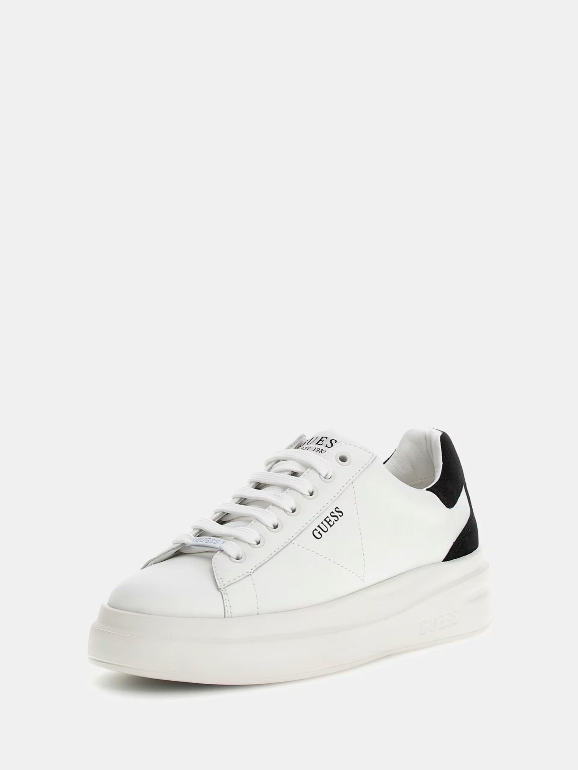 Guess FLJELB LEA12 Elbina sneakers donna white/black