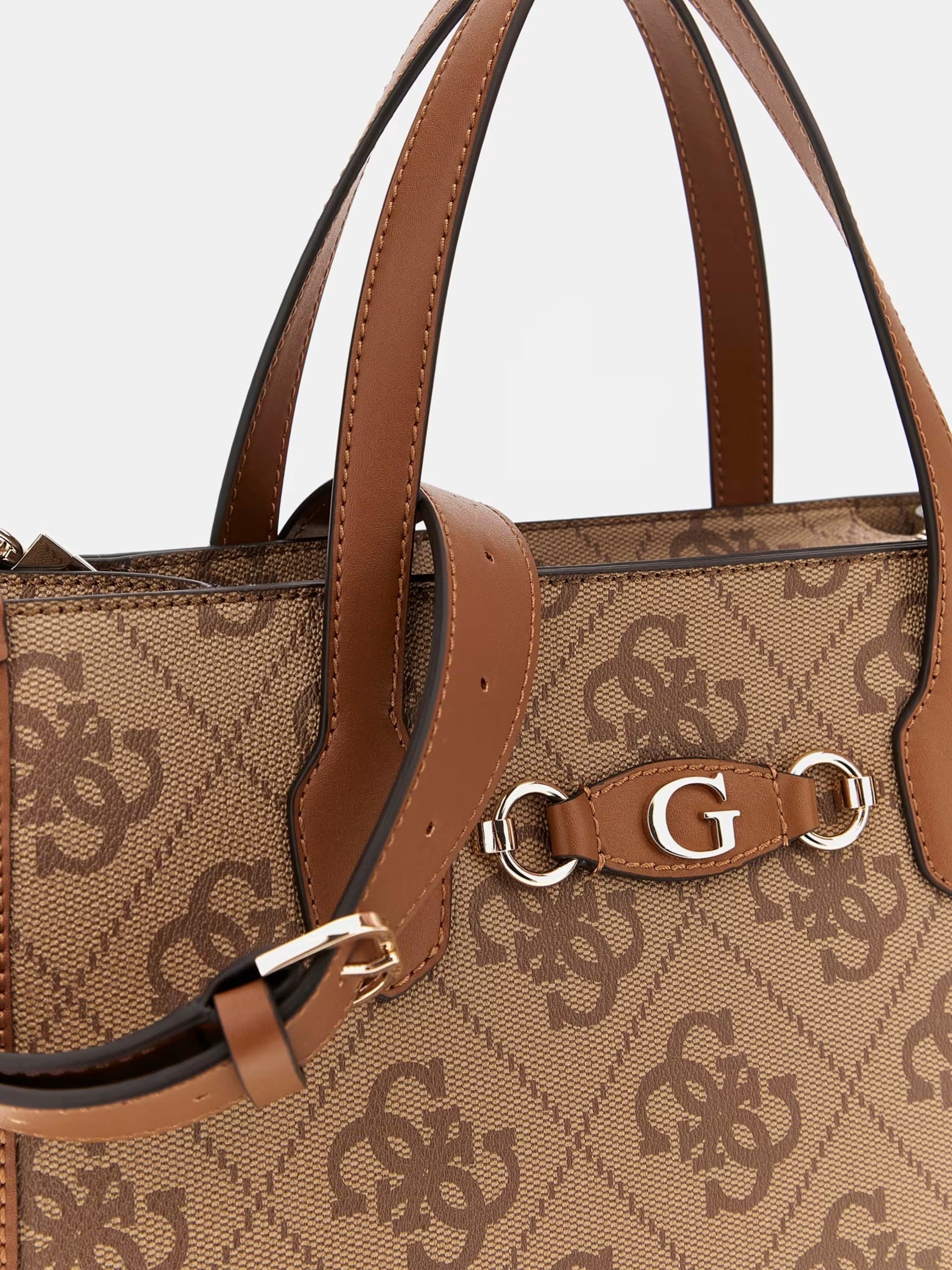 Guess HWOS86 54220 Borsa a mano Izzy 4G logo latte logo