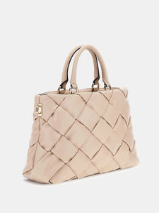 GUESS HWWG8986060 BORSA A MANO INTRECCIATA STONE