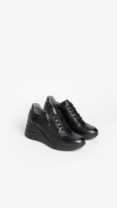 NERO GIARDINI I205150D SNEAKERS DONNA IN PELLE NERO