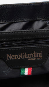 NERO GIARDINI I343522D BORSA A TRACOLLA DA DONNA IN PELLE NERO