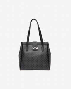 Nero Giardini I443832D Borsa a spalla da donna in materiale tecnico nero