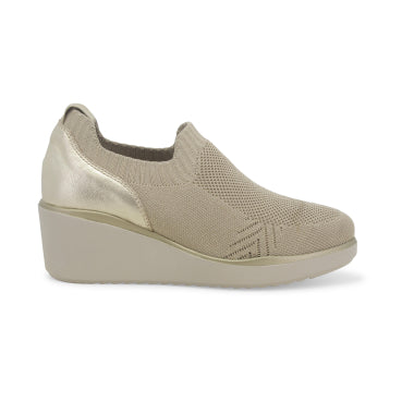 Melluso K55345W sneakers donna in tessuto elastico beige