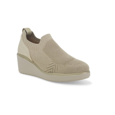 Melluso K55345W sneakers donna in tessuto elastico beige