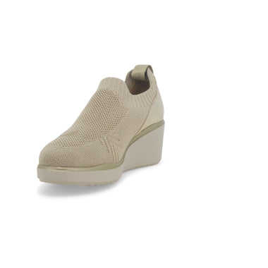 Melluso K55345W sneakers donna in tessuto elastico beige