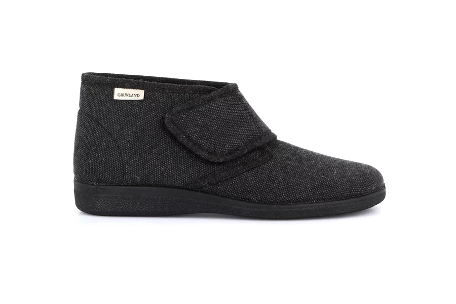 Grunland PA1034 Pantofola regolabile a strappo | EZIO antracite