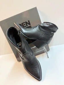 Open Too GX4 tronchetto texano donna in pelle nero