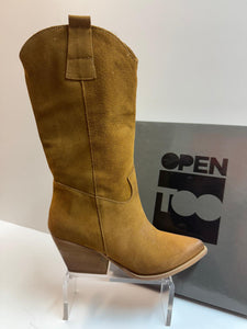 Open Too Loca 180 Texano donna in pelle scamosciata cuoio