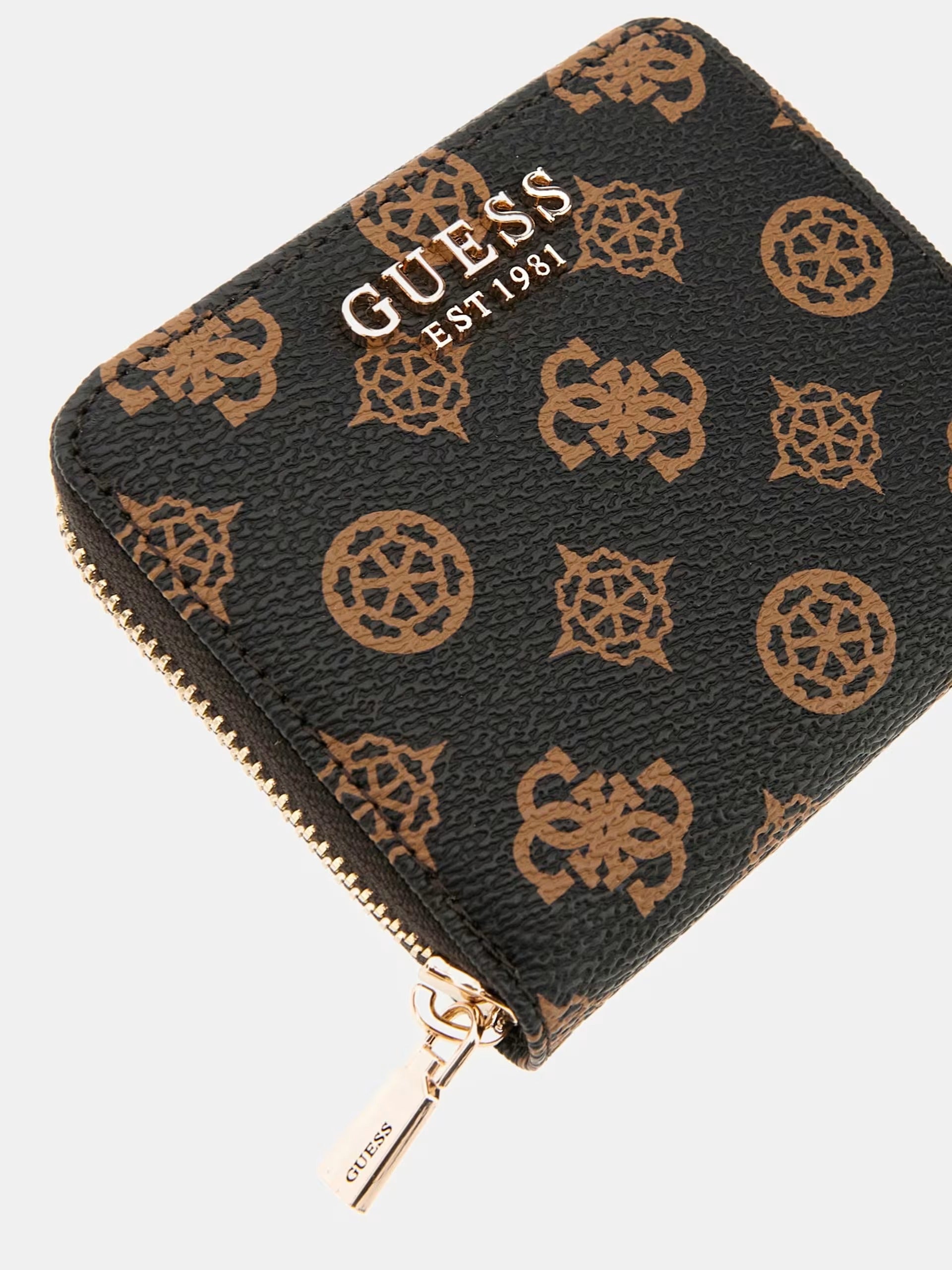 Guess SWPG85 00137 Mini portafoglio Laurel 4G logo peony mocha logo