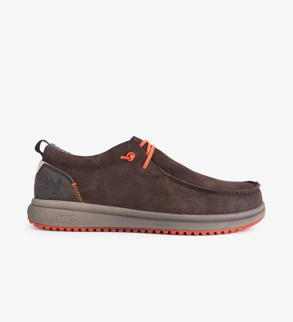 Pitas Padar wallabi uomo in suede marrone