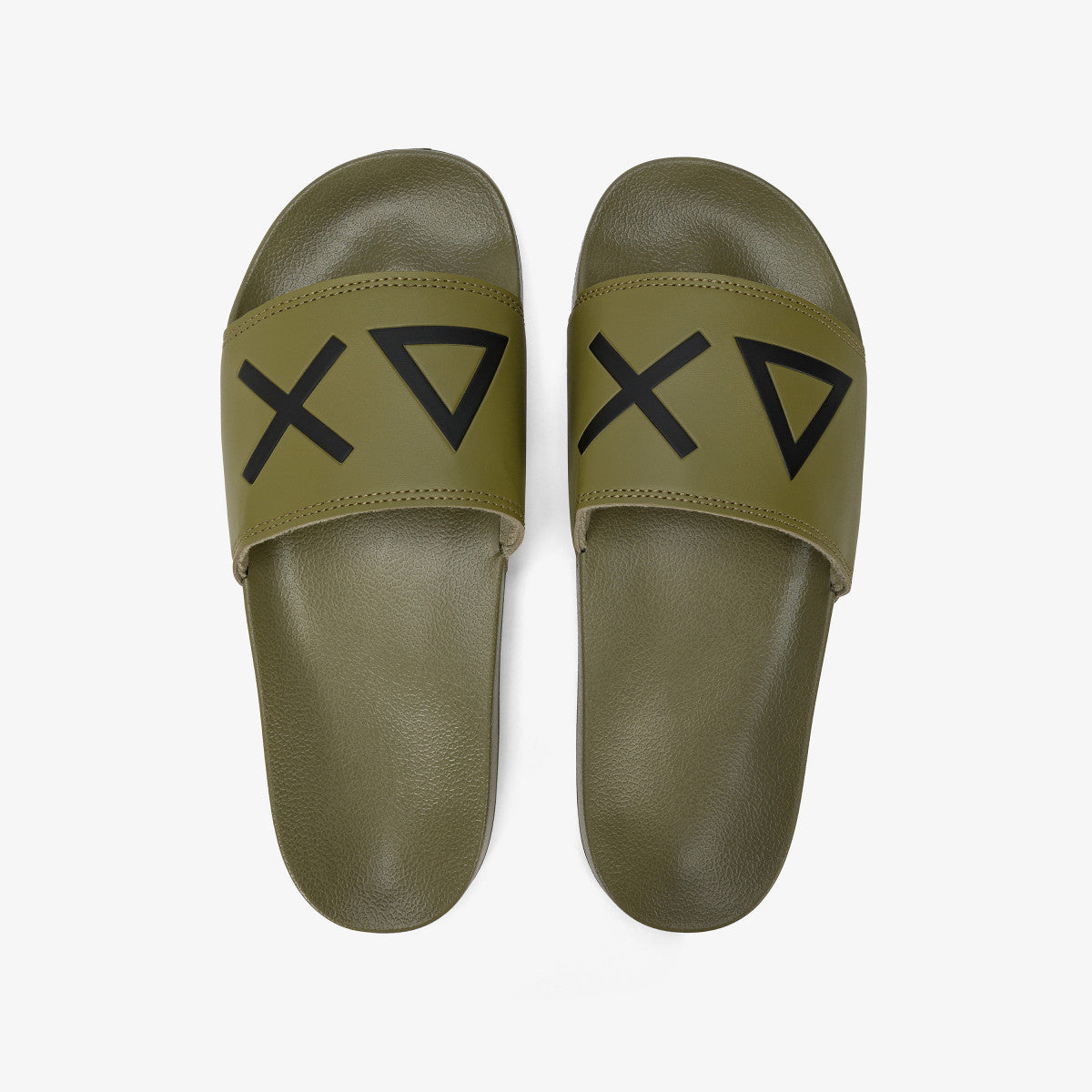 SUN68 X35102 SLIPPERS LOGO MILITARE