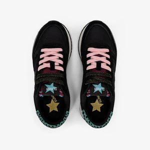 SUN68 BZ43210 STARGIRL GLITTER LOGO NERO