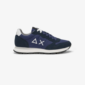 SUN68 Z44101 sneaker Tom in nylon e suede navy blue