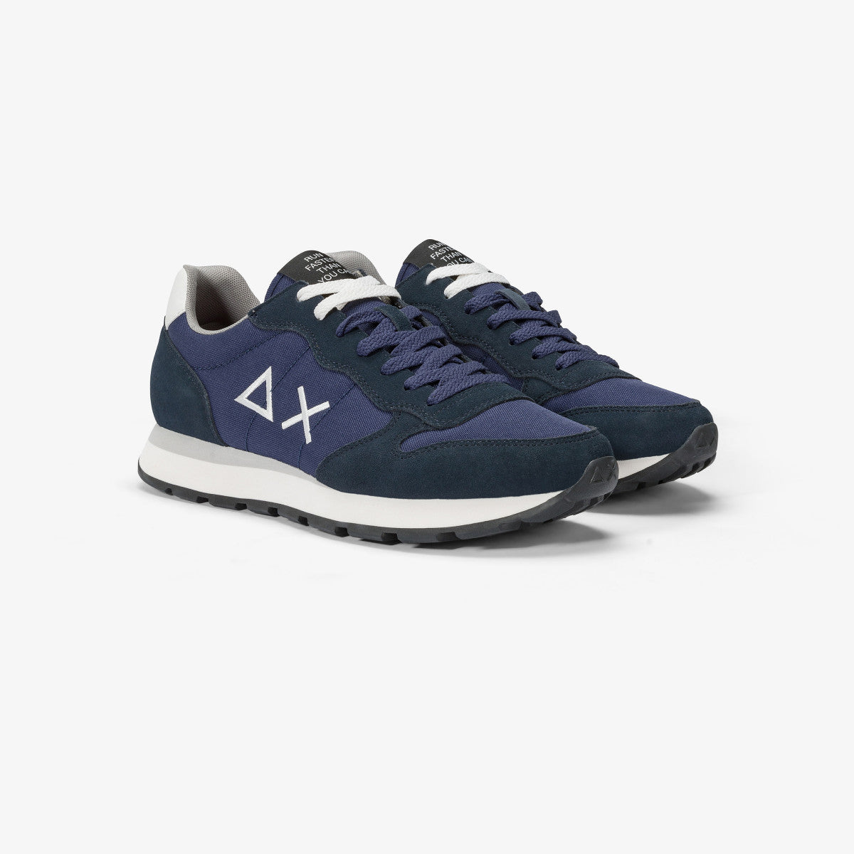 SUN68 Z44101 sneaker Tom in nylon e suede navy blue