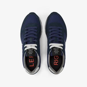 SUN68 Z44101 sneaker Tom in nylon e suede navy blue