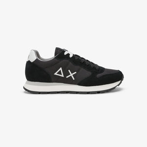 SUN68 Z44101 sneaker Tom in nylon e suede nero