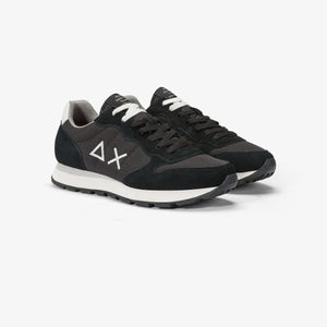 SUN68 Z44101 sneaker Tom in nylon e suede nero