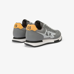 SUN68 Z44121 sneaker Niki in nylon e microfibra grigio