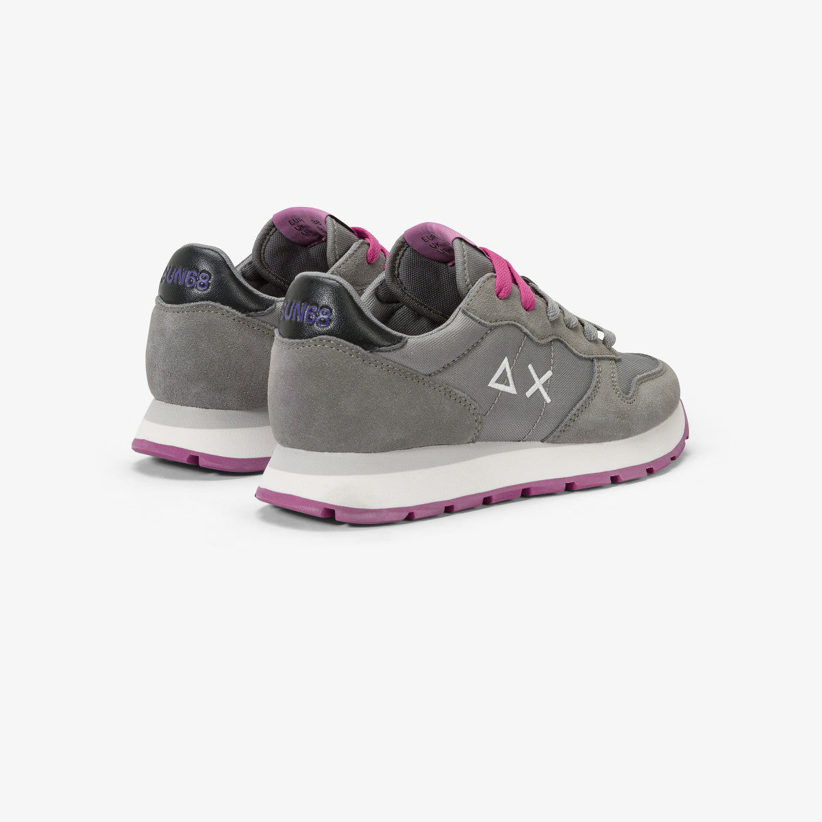 SUN68 Z44201 snaeker Ally in suede e nylon grigio