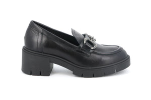 GRUNLAND SC5578 MOCASSINO DONNA CON MORSETTO NERO