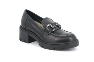 GRUNLAND SC5578 MOCASSINO DONNA CON MORSETTO NERO